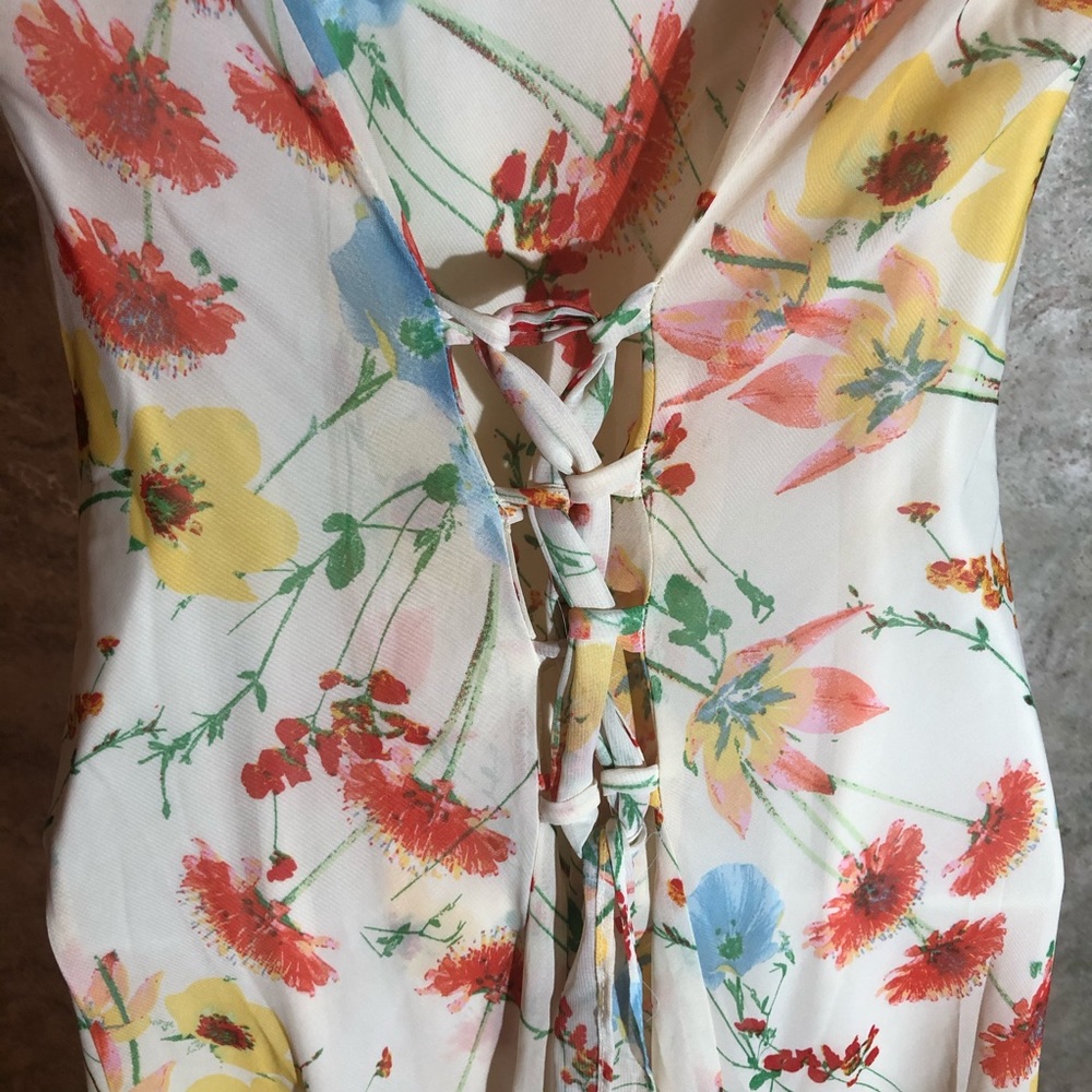 Robbie Bee Ruffle-Front Braid-Back Dress - Picture 12 of 16